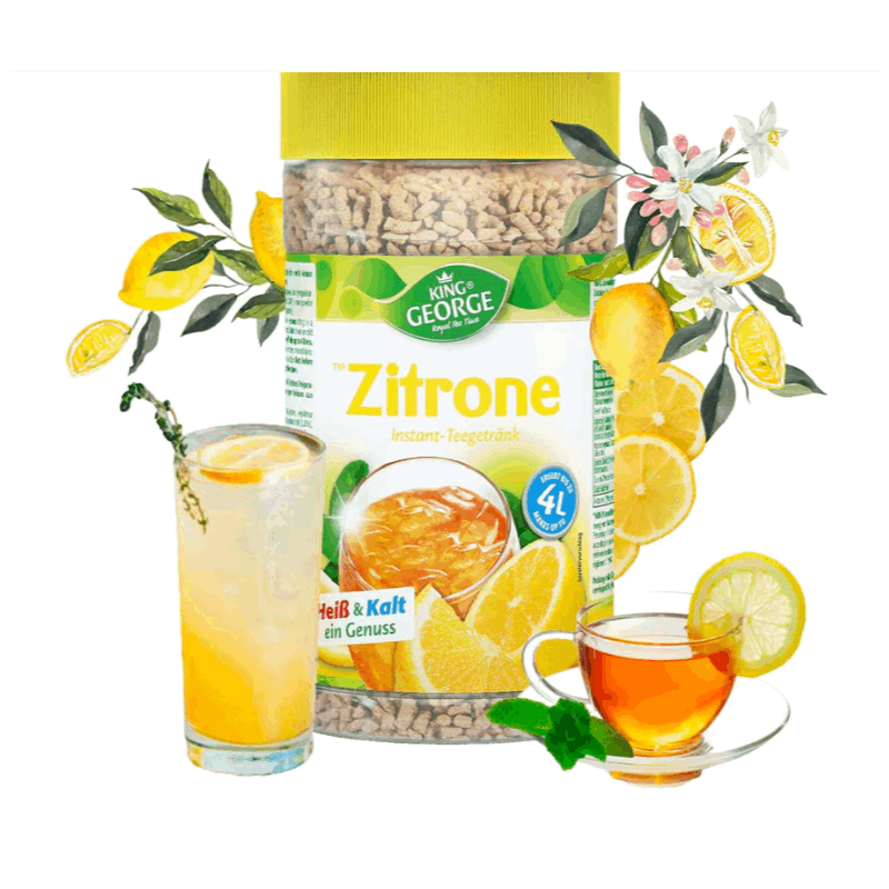 Lemon Refreshing Drink - King George Tea Drink Instant - 2-pack - 2 X 400g