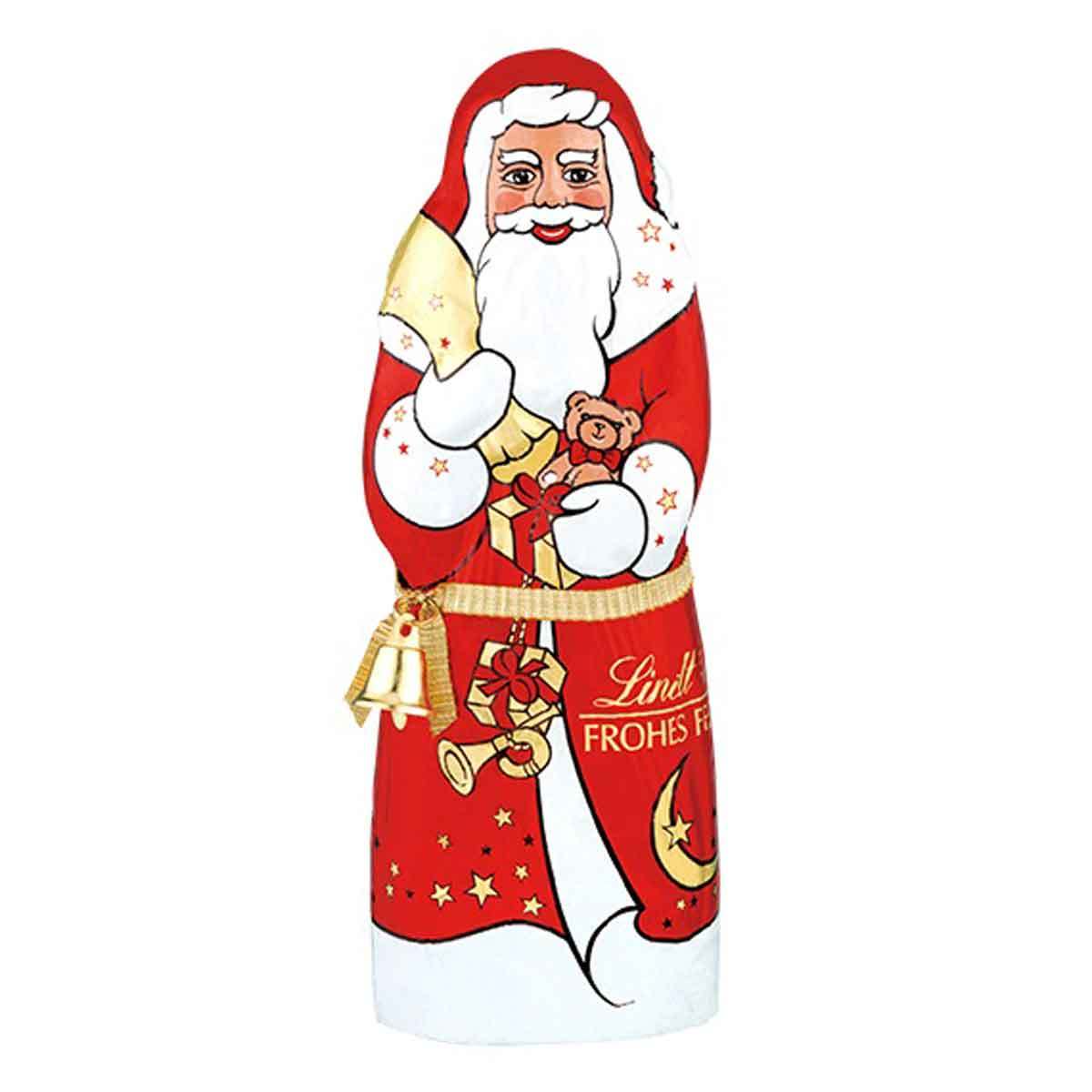 Image of Lindt Santa Claus Figure Made Of Alpine Whole Milk Chocolate 200g 4-pack