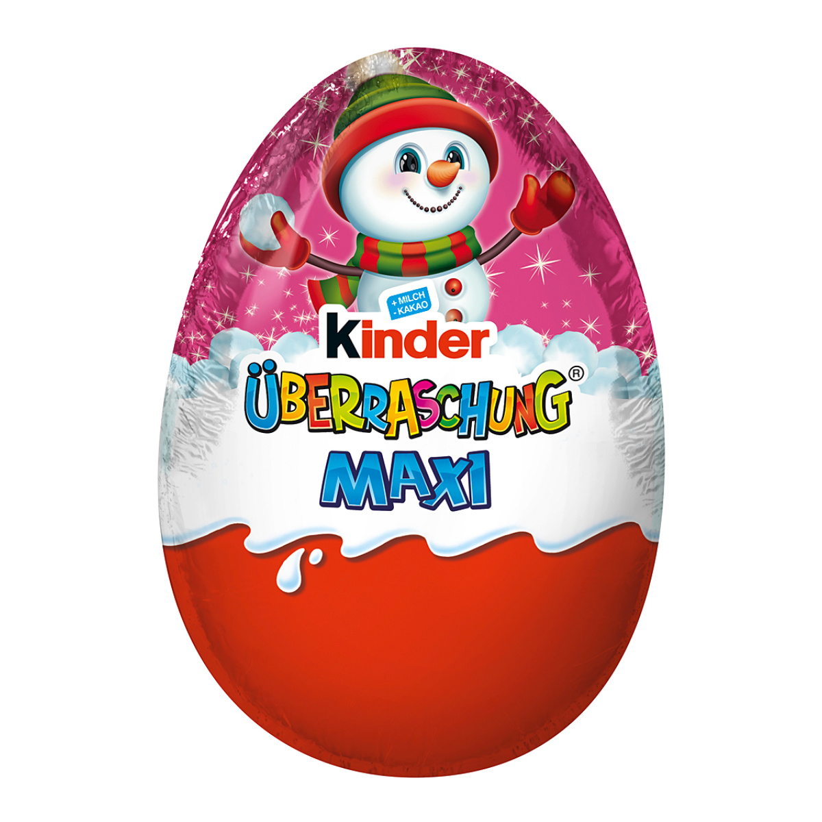 Image of Kids Surprise Egg Maxi Chocolate For Girls Pink With Figure 100g