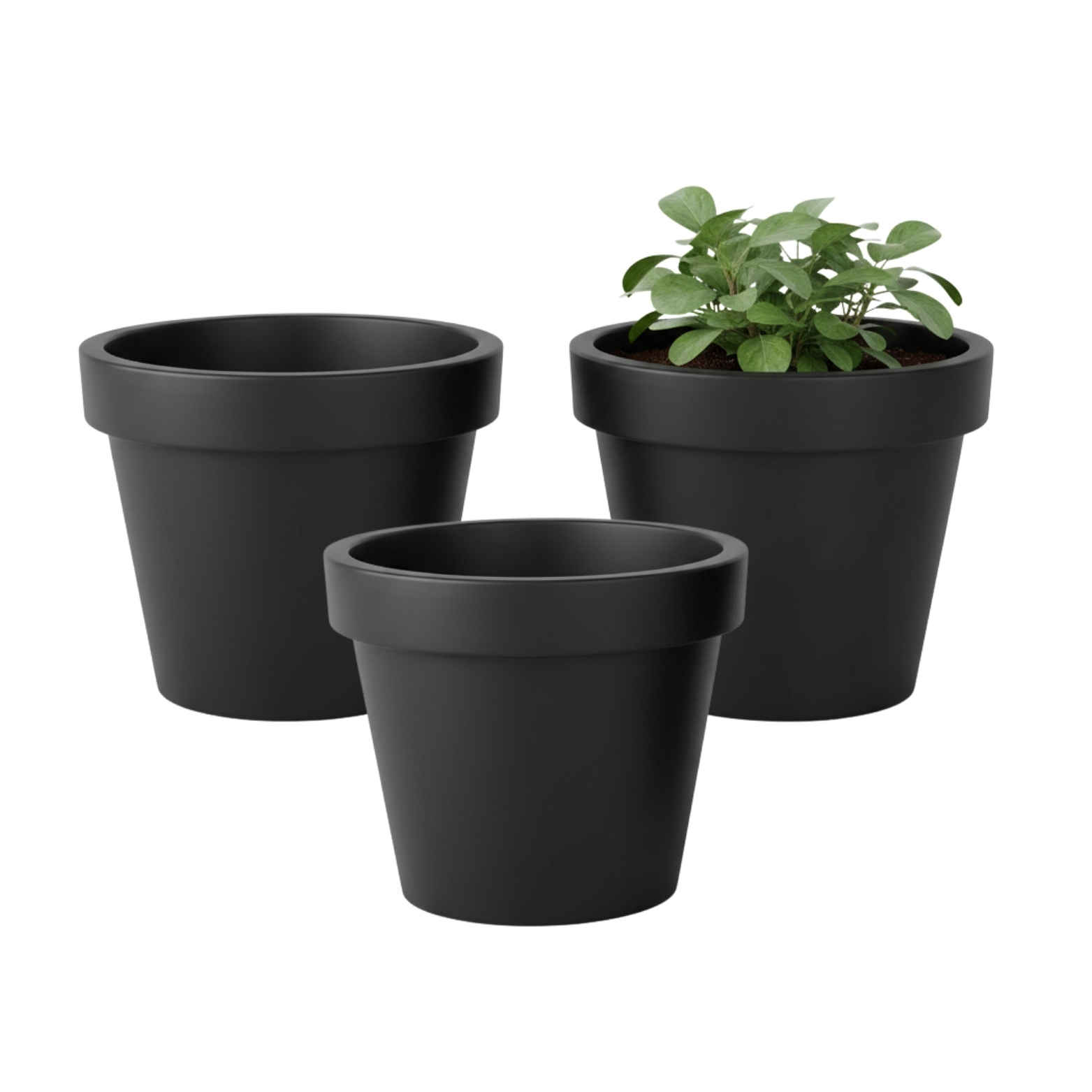 Image of 3x Flower Pot Planter 60 Cm Diameter