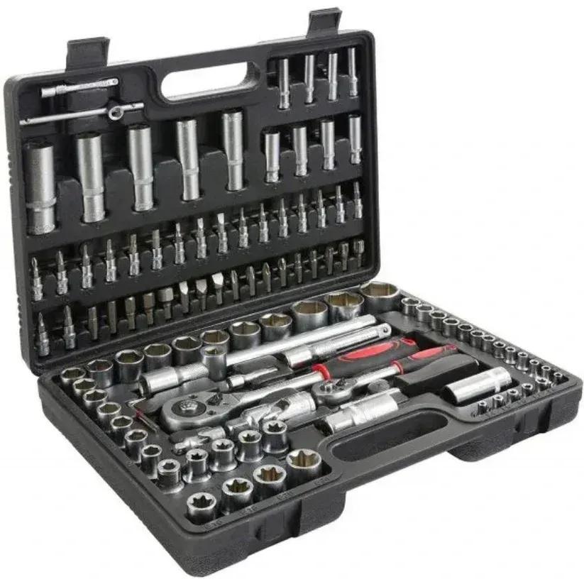 108 piece socket wrench set with ratchet ideal for diy repairs or mechanical work