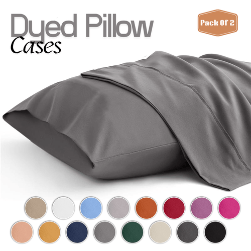 2pcs plain pillowcases soft breathable microfiber pillow covers envelope closure solid colour pillowcases machine washable durable pillow protectors for home bedroom