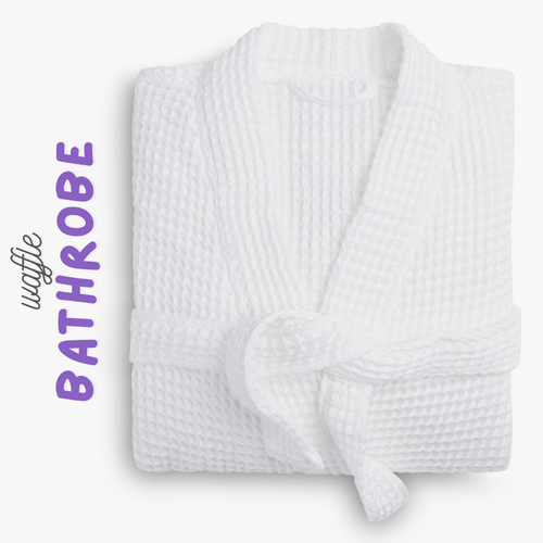 white waffle weave bathrobes 100 cotton 200 hotels spas nursing homes gyms golf clubs