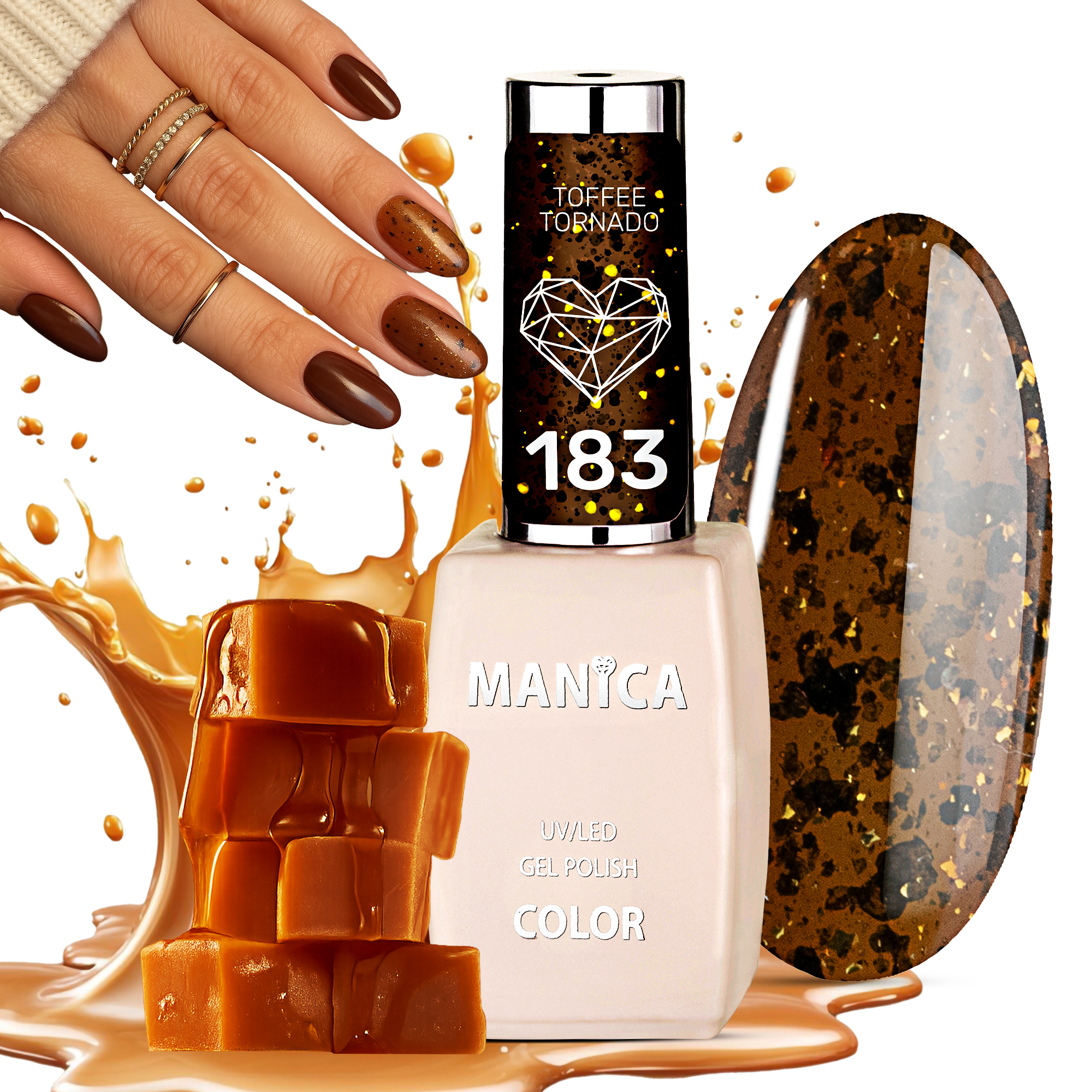 TEMU Hybrid Led/uv Nail Polish 10ml - Tornado - 183 Polish Nail Polish Product