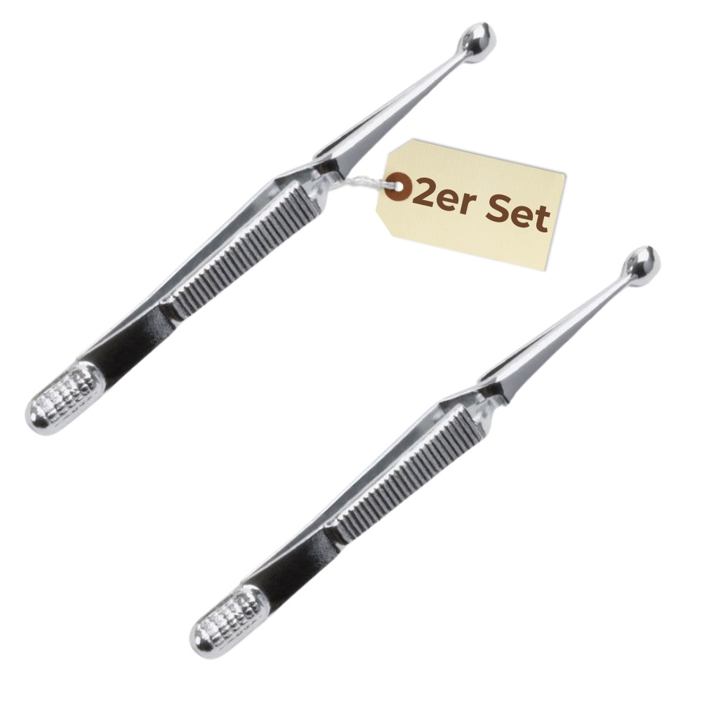 Image of 2-pack Stainless Steel Self-clamping Tick Remover Tweezers For Dogs And Cats, Tick Tweezers For Pets