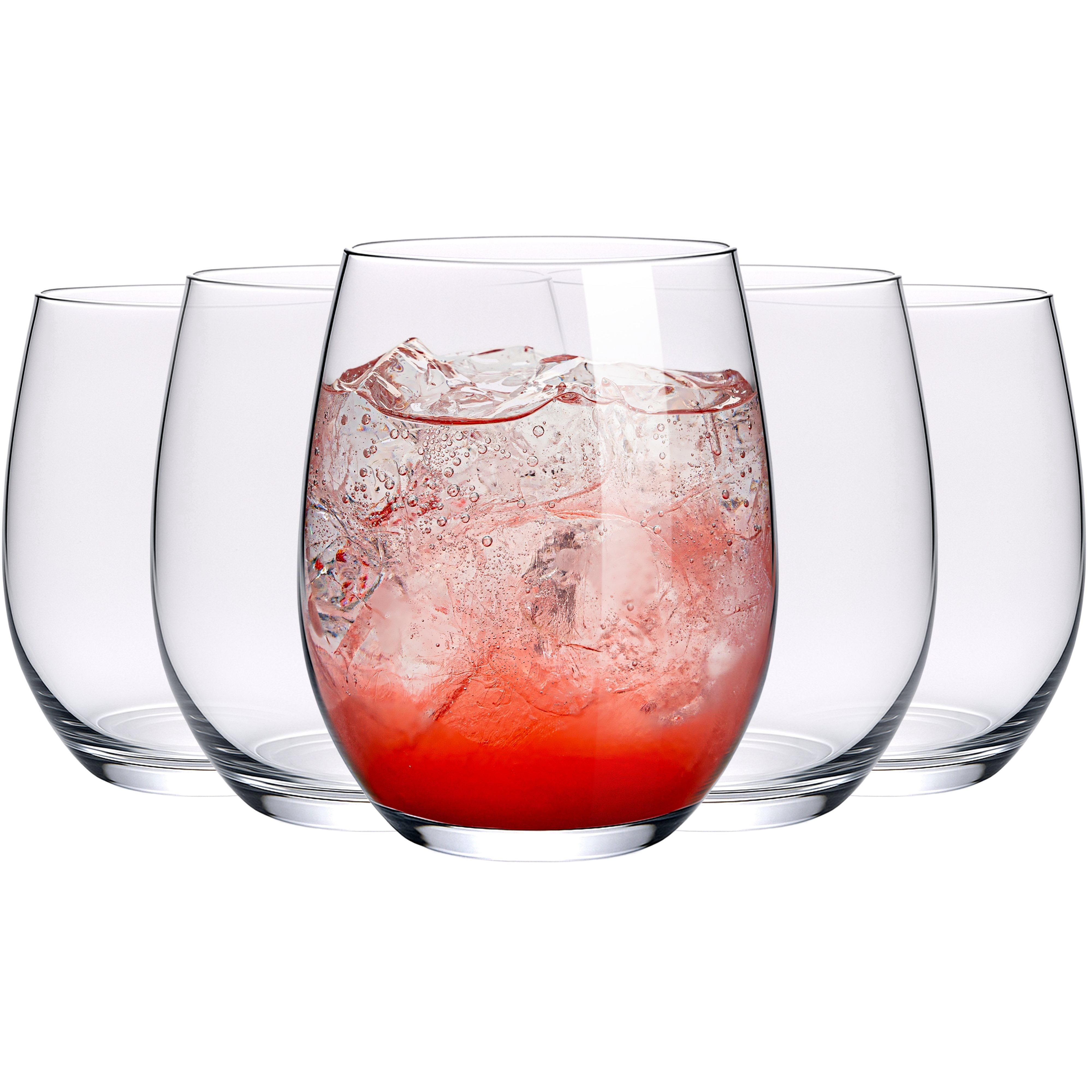Image of Water Glasses Set 6pcs 300 Ml - , Elegant & Drinking Glasses With Reinforced Bottom, Grippy & Long-lasting, Dishwasher-safe, Ideal For Water, Juices, Lemonade, Gin & S
