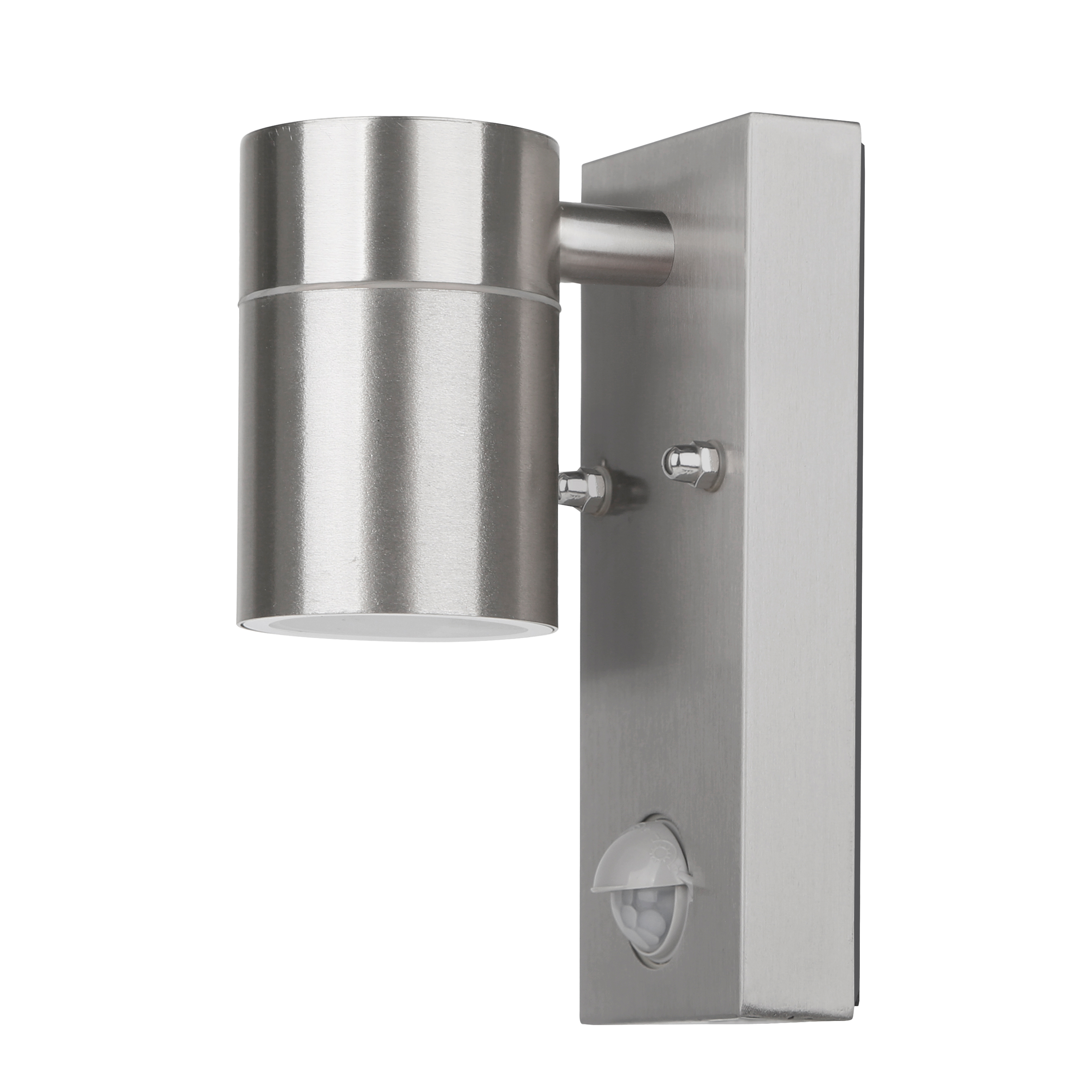 TEMU Stainless Steel Wall Lamp With Motion Sensor, Downward-facing Light Beam, Gu10 Socket, Down Light Wall Sconce For Outdoor Courtyard Driveway, Up