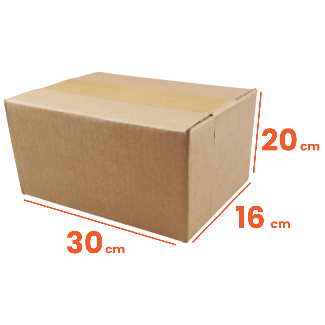 TEMU Cardboard Boxes 30x16 Cm - Height From 5 To 20 Cm: Set Of 10 Pieces, Single Wave - Small Boxes For Shipping, Packaging, E-commerce, Gifts,