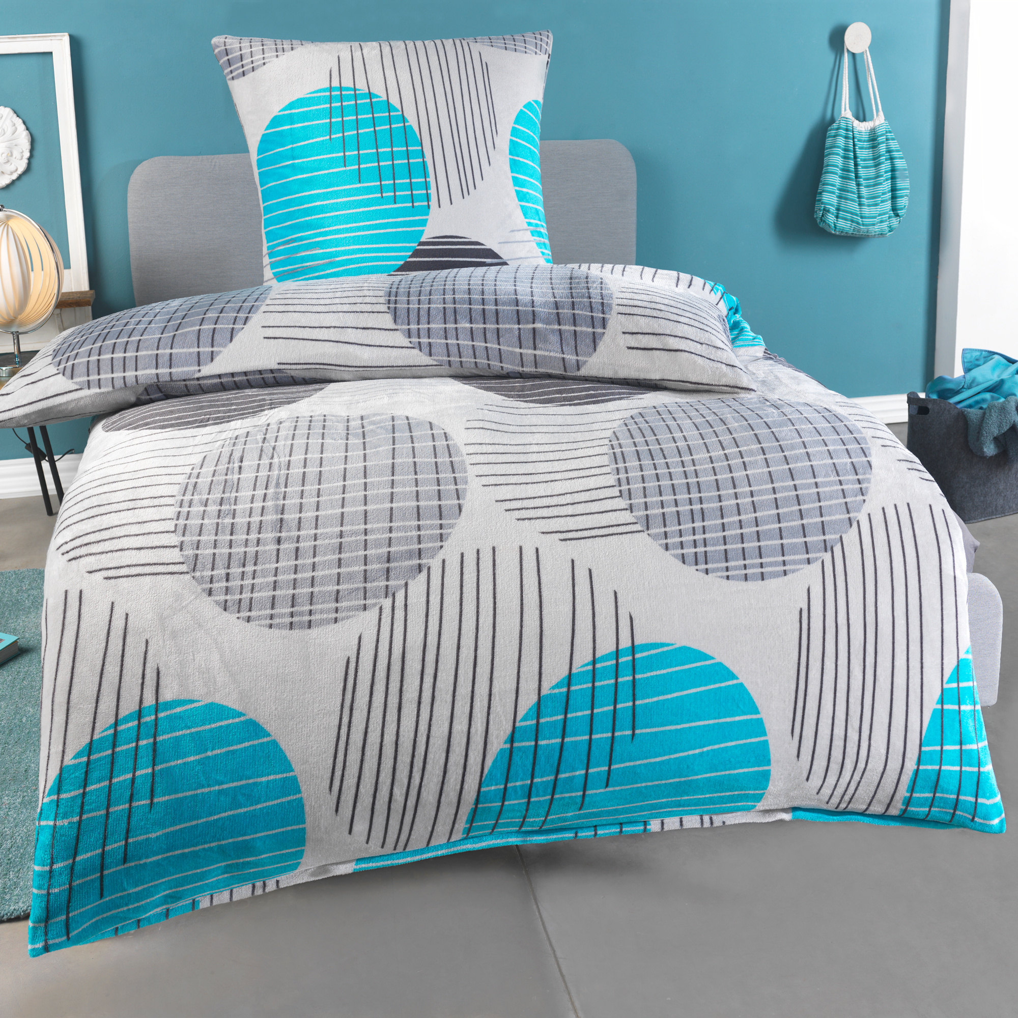 Plush Warm Fluffy Bedding With Cashmere Touch, Cozy, , Zipper Closure – Sizes: 135×200 + 80×80 | 155×220 + 80×80 | 200×200 + 2×80×80 – In 12 Colors
