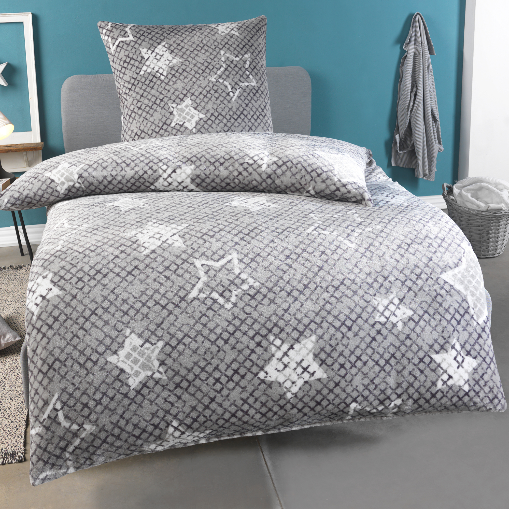 Image of Plush Warm Fluffy Bedding With Cashmere Touch, Cozy, , Zip - Sizes: 135x200 + 80x80 | 155x220 + 80x80 | 200x200 + 2x 80x80 - In 12 Colors