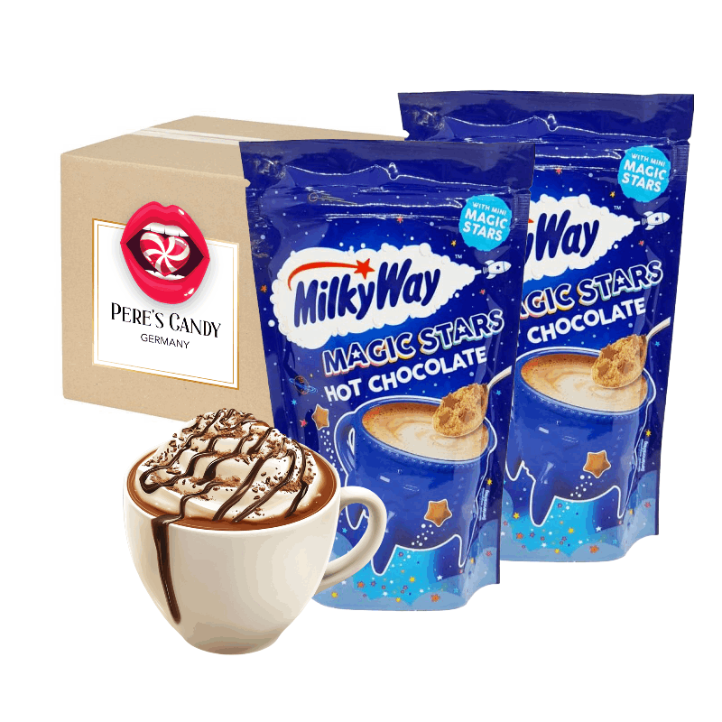 Image of Milky Way Magic Stars Hot Chocolate - 2-pack - 2 X 140g - Cocoa-containing Beverage Powder With Milk Components And Chocolate Stars