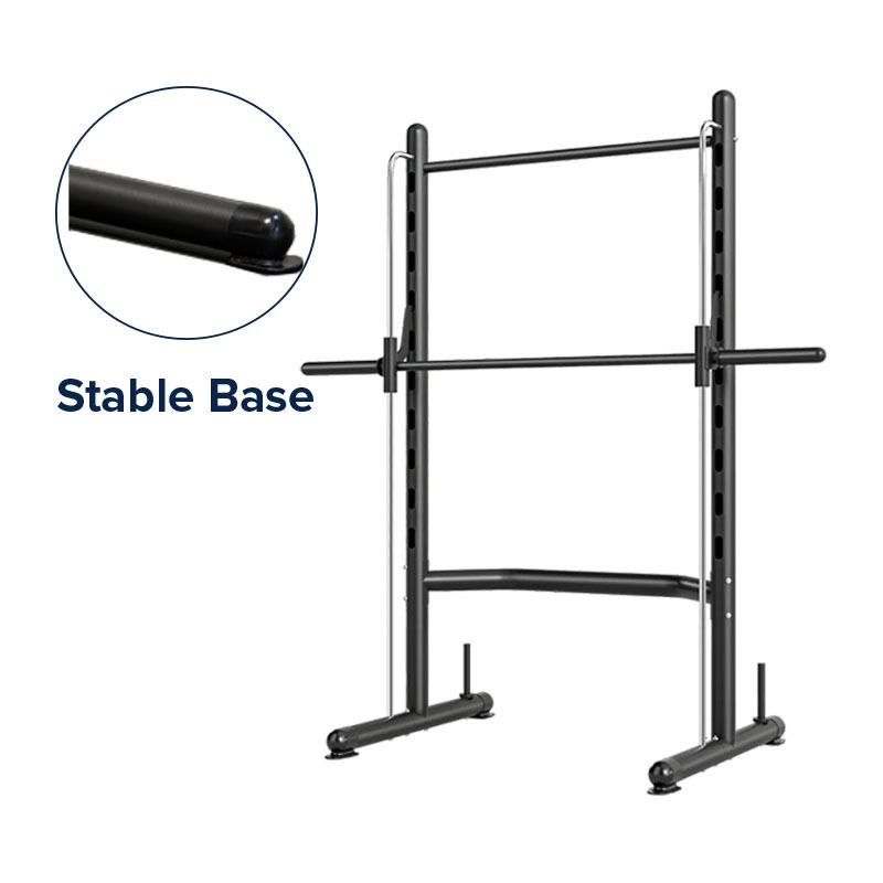 Squat Rack with Pull Bar & Bench + 45kg Cast Iron Weight Set