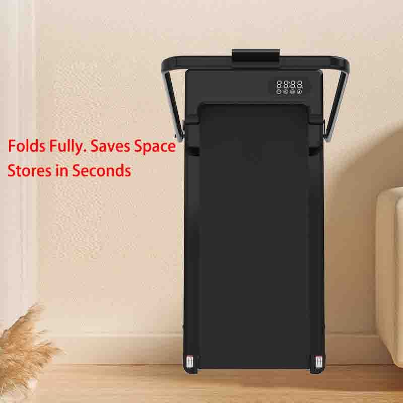 1-8KM/H Under Desk Treadmill with Incline Holder Portable Folding Walking Pad