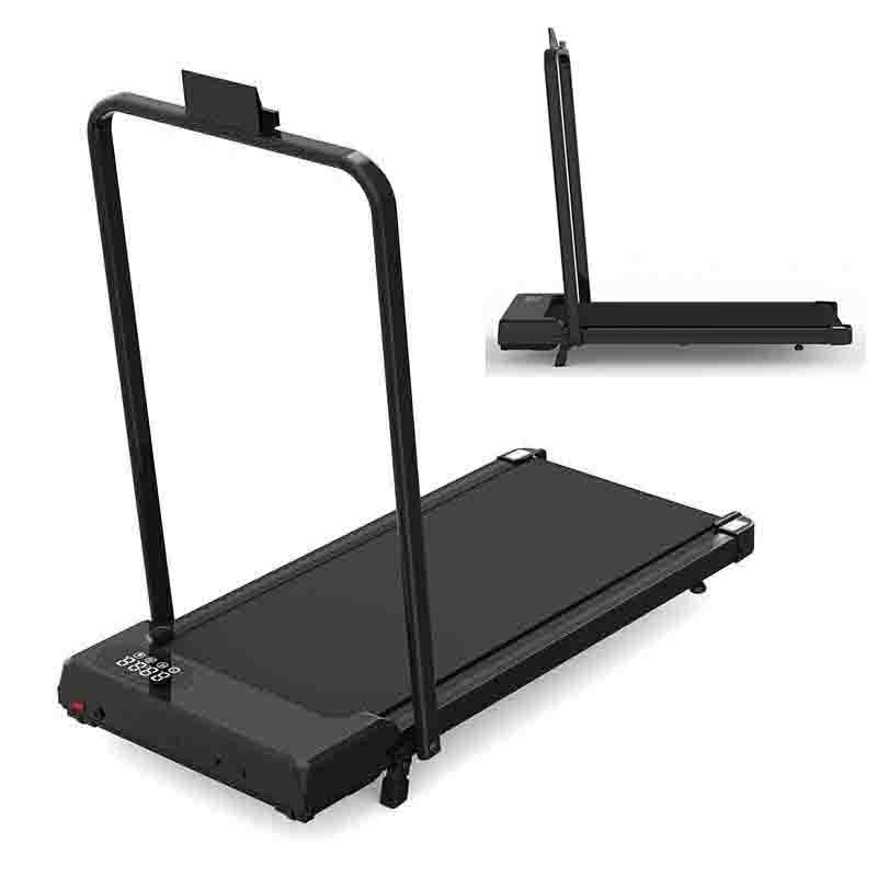1-8KM/H Under Desk Treadmill with Incline Holder Portable Folding Walking Pad