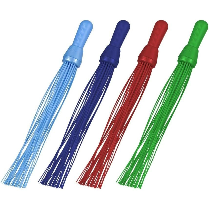 TEMU Plastic Broom Medium Floor Broom Indian Style Plastic Broom (assorted Colors) Gala Plastic Broom
