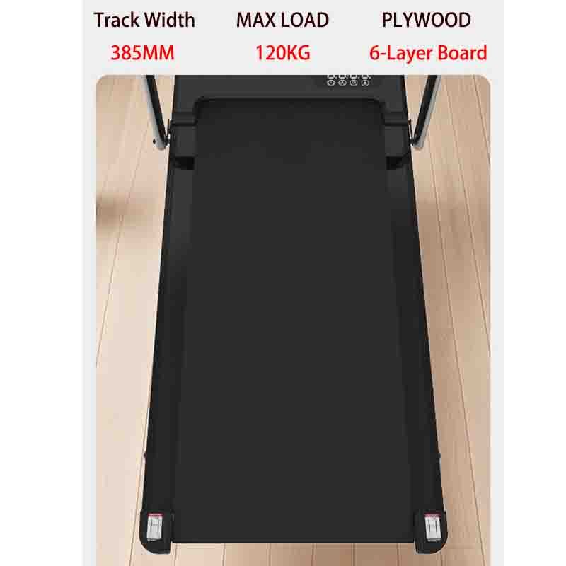 1-8KM/H Under Desk Treadmill with Incline Holder Portable Folding Walking Pad