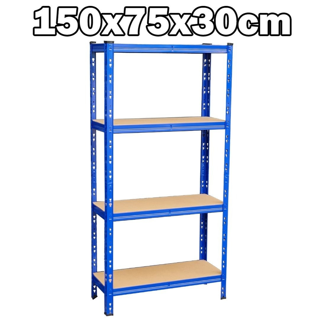 4-Tier Steel Shelving Unit for Garage & Shed Storage