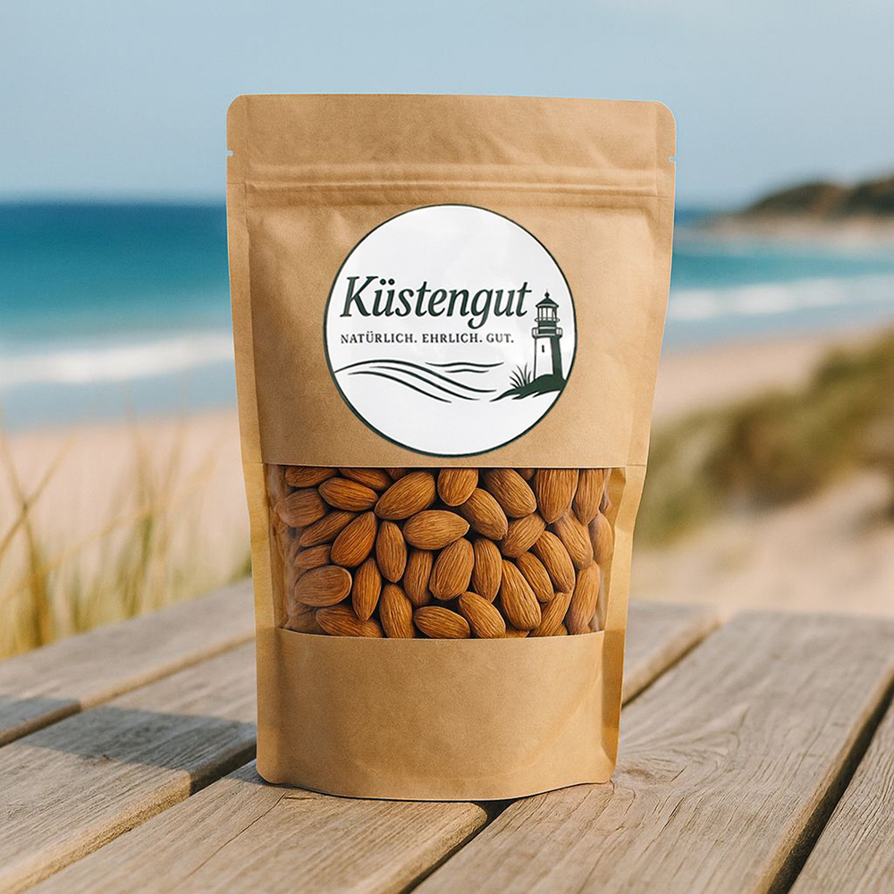 Coastal Goods | Almonds Natural | Unshelled & Aromatic | Versatile Usable