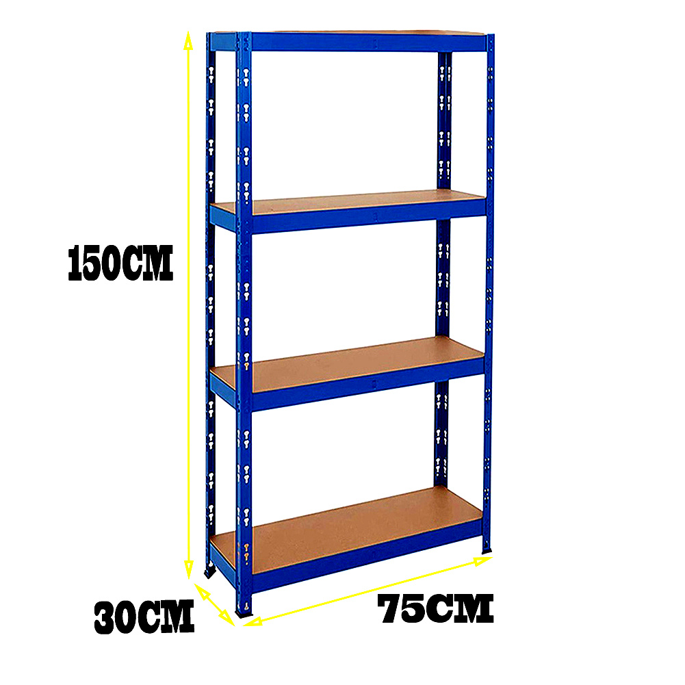 4-Tier Steel Shelving Unit for Garage & Shed Storage