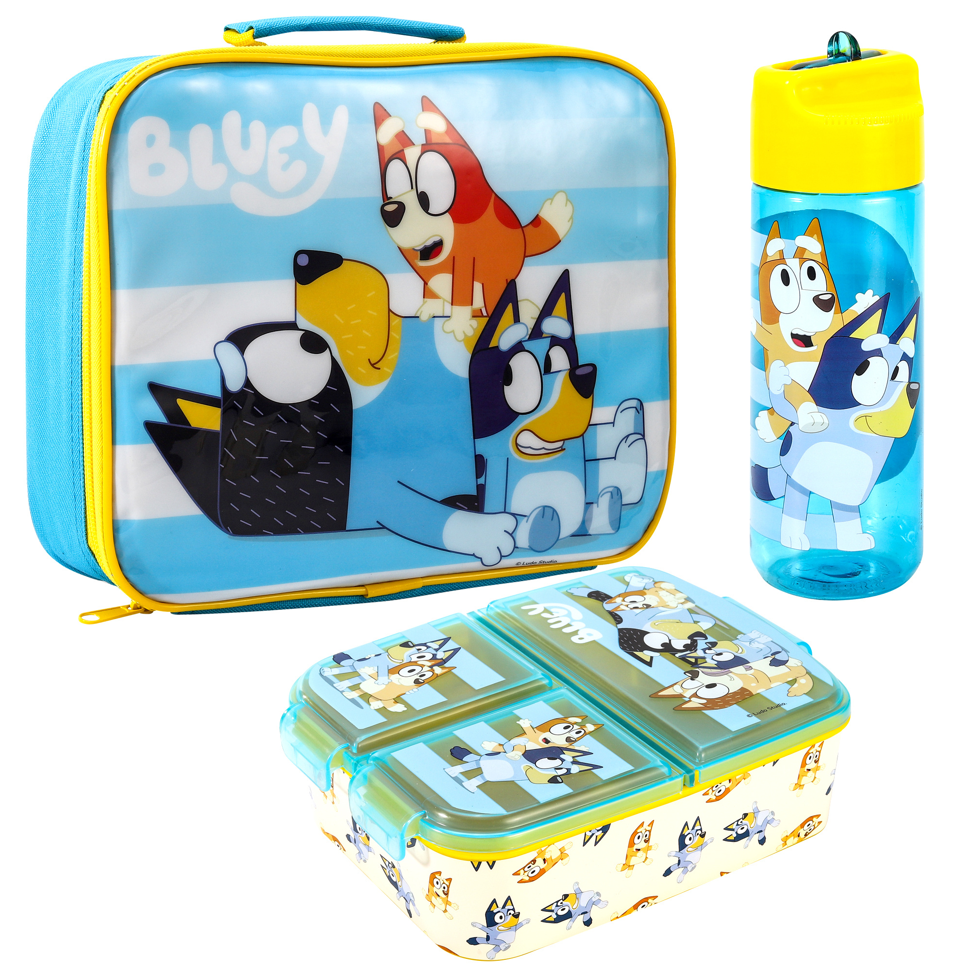 TEMU Kids Childrens Lunch Box Set – Insulated Lunch Bag, Multicompartment Lunch Box & 580ml Water Bottle - Lunch Food Set, Bpa Free