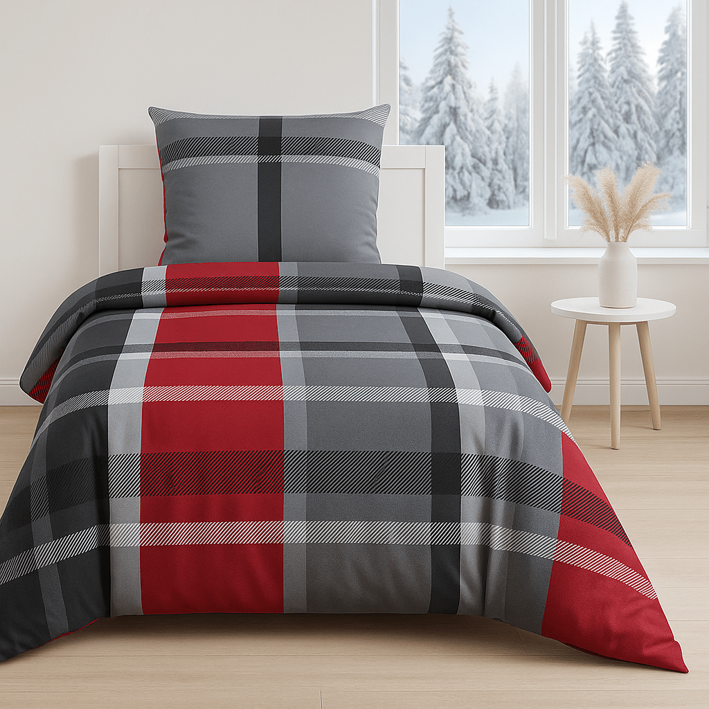 Image of Fine-biber Bed Linen 135x200 Pillowcase 80x80 Biber, Extra Fluffy Softbedspread, Fluffy Winter Duvet, Cozy Kids Girls Bed Linen