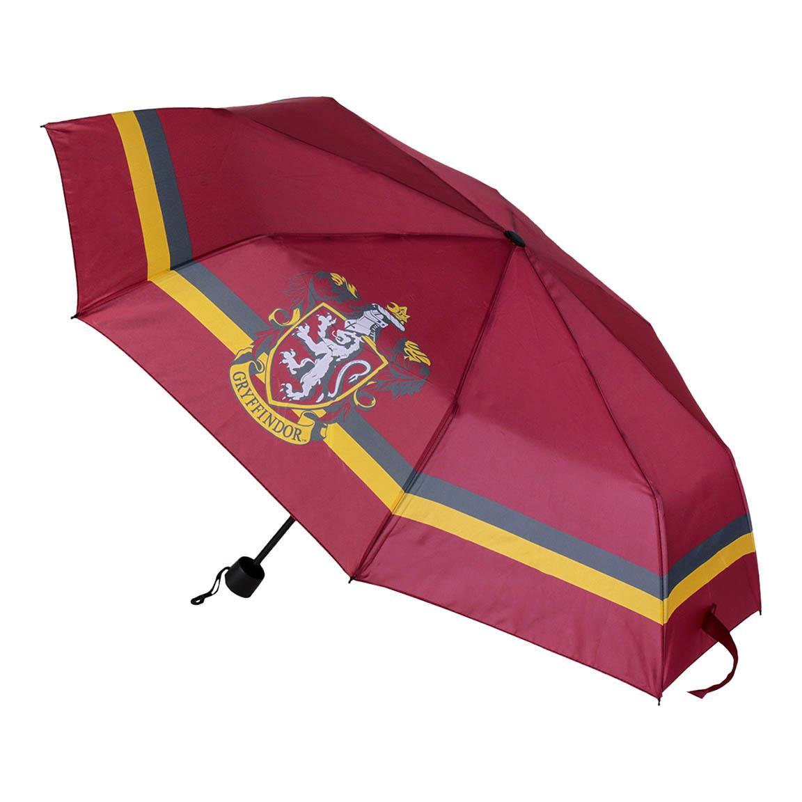 Image of Harry Potter Umbrella, Gryffindor Design Rain Umbrella, Manual Gift Umbrella, 97 Cm Diameter, Fiberglass