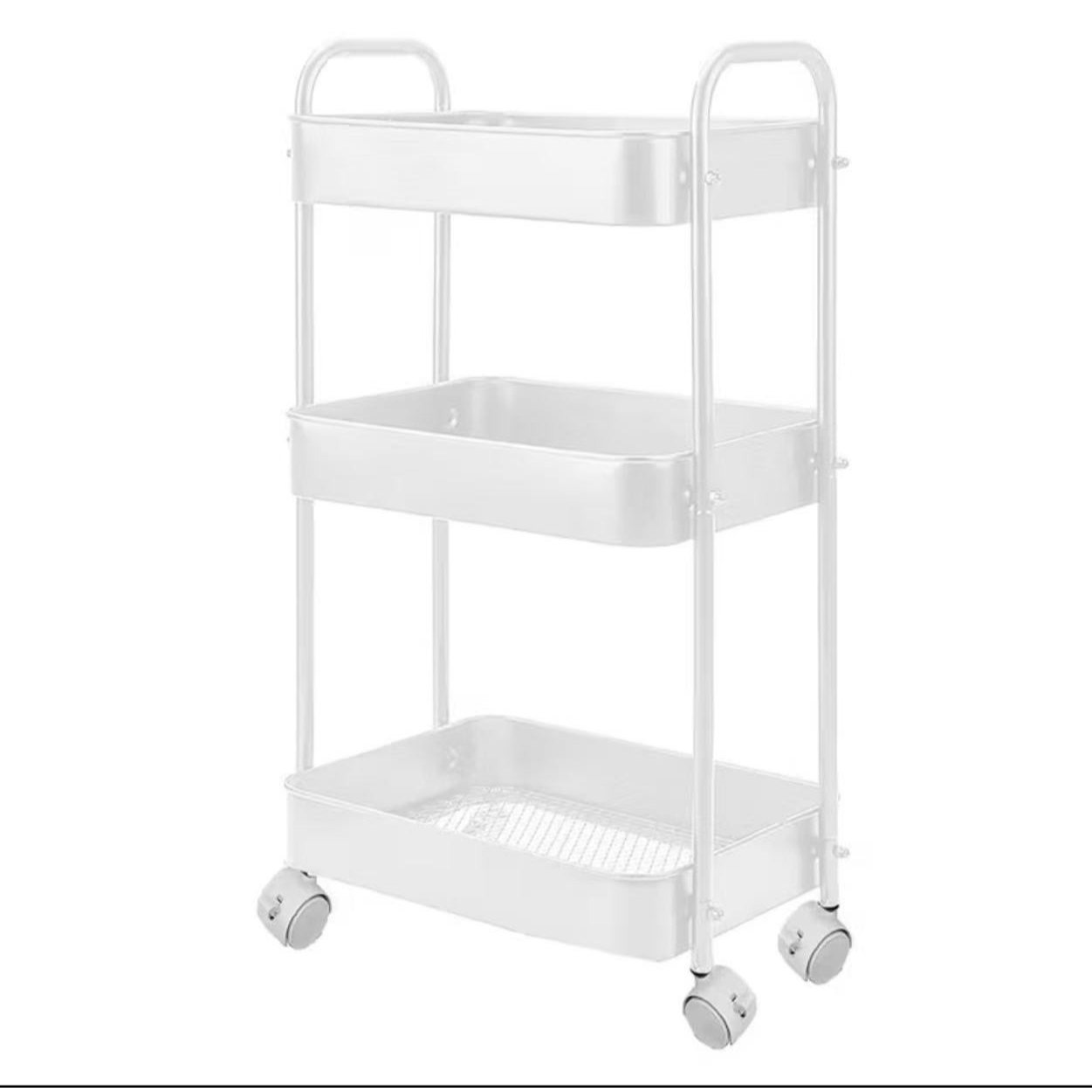 TEMU Camarera Auxiliar para Almacenamiento Cómoda, y Resistente en Cocina, hogar y Restaurante. Carrito de Cocina Multiusos de 3 Niveles con Ruedas,