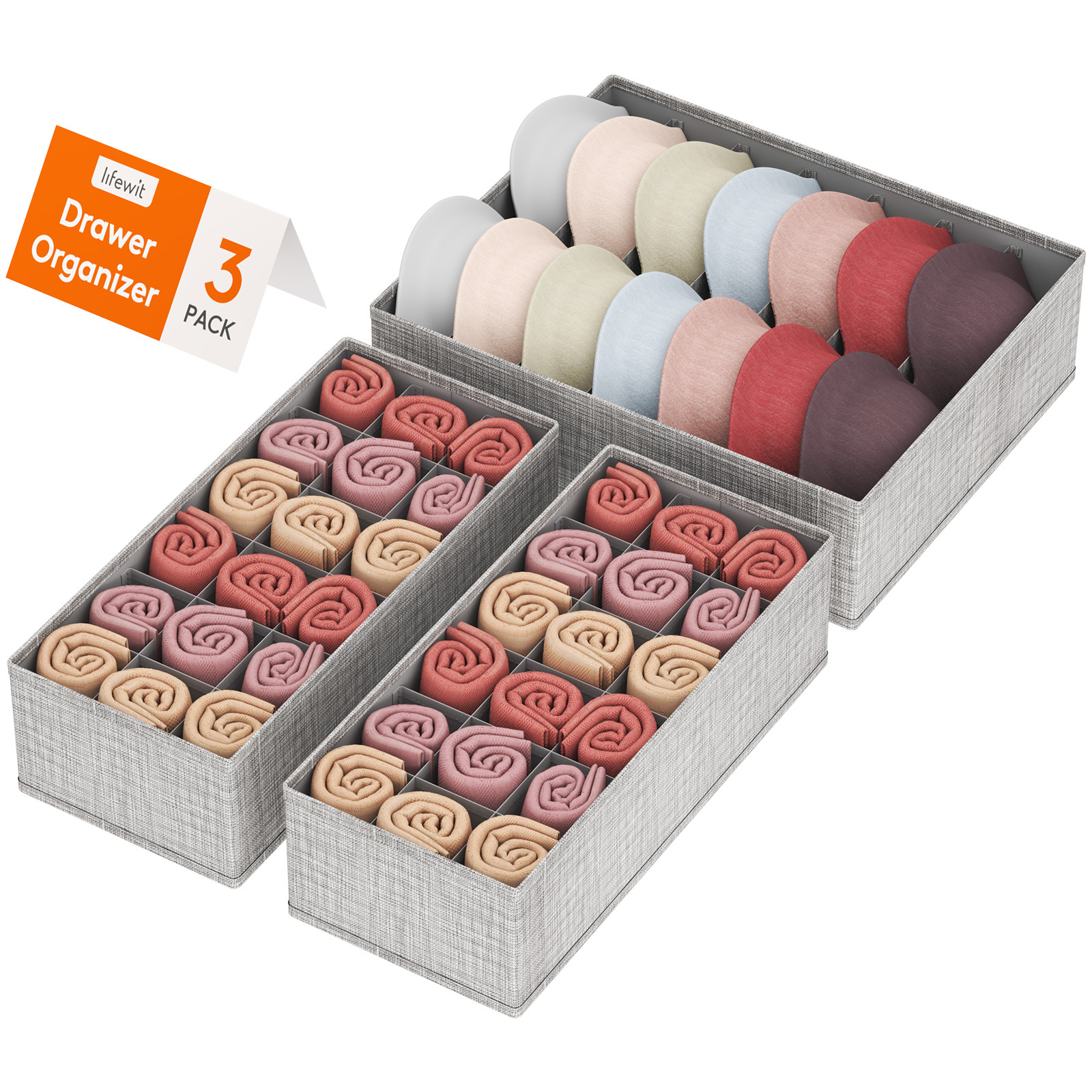 Image of Open Storage Container Set, Drawer Organizer, Wardrobe Organizer, Organization System
