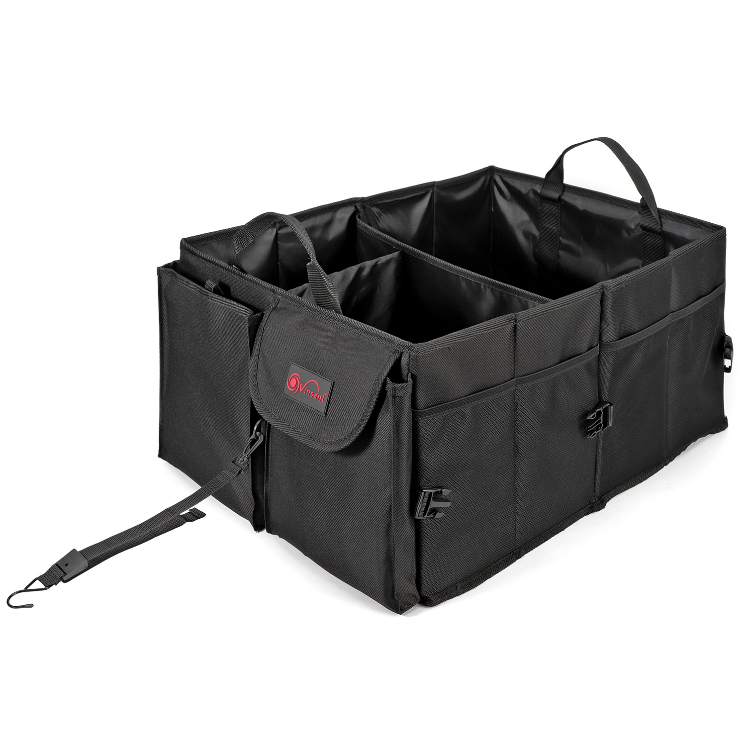 TEMU Vinsani Deluxe Car Boot Storage Organiser Bag Anti Slip Foldable Large Tool Box Interior Accessories Declutter Solution Sport Camping Kit