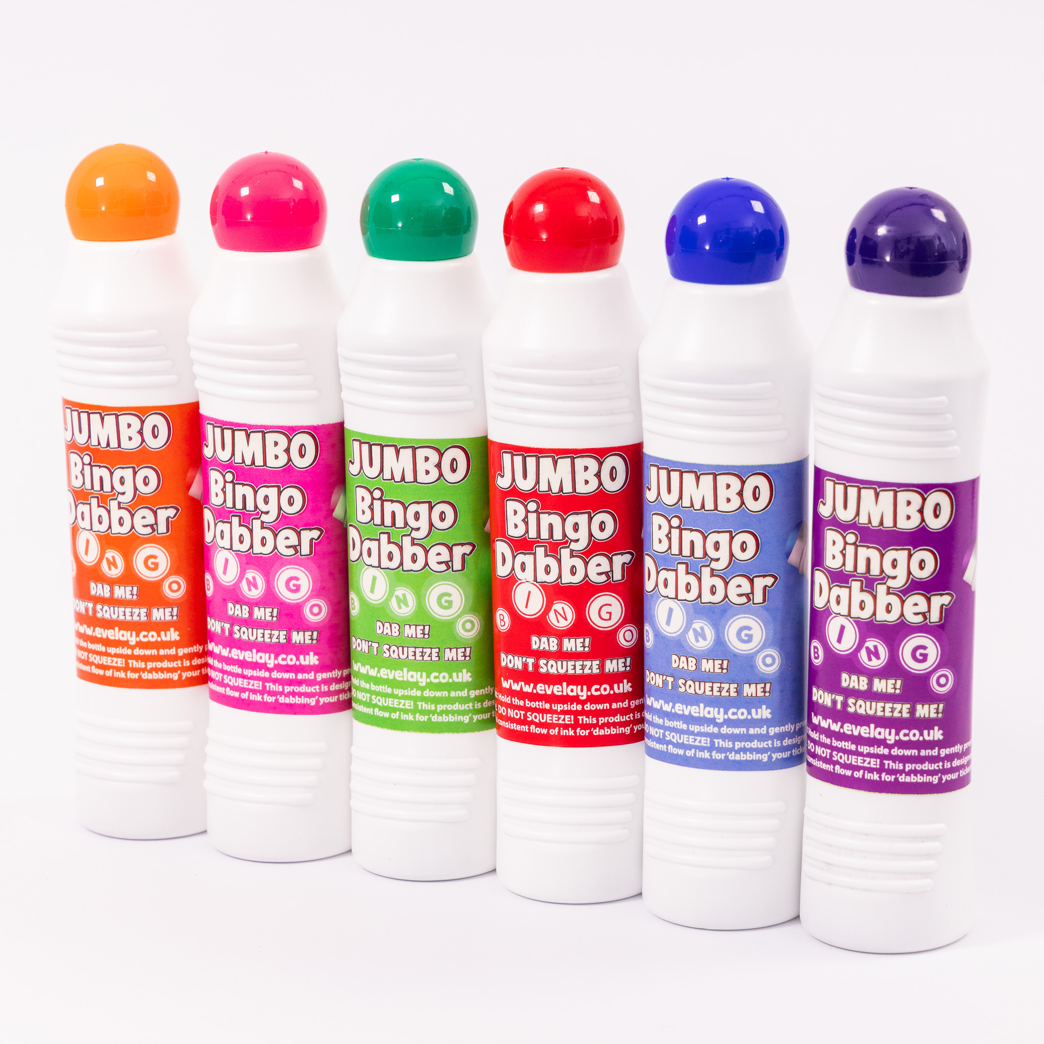 TEMU Evelay 6 Jumbo Bingo Dabbers – Large Coloured Felt Markers For Bingo Tickets, Party Games & Crafts