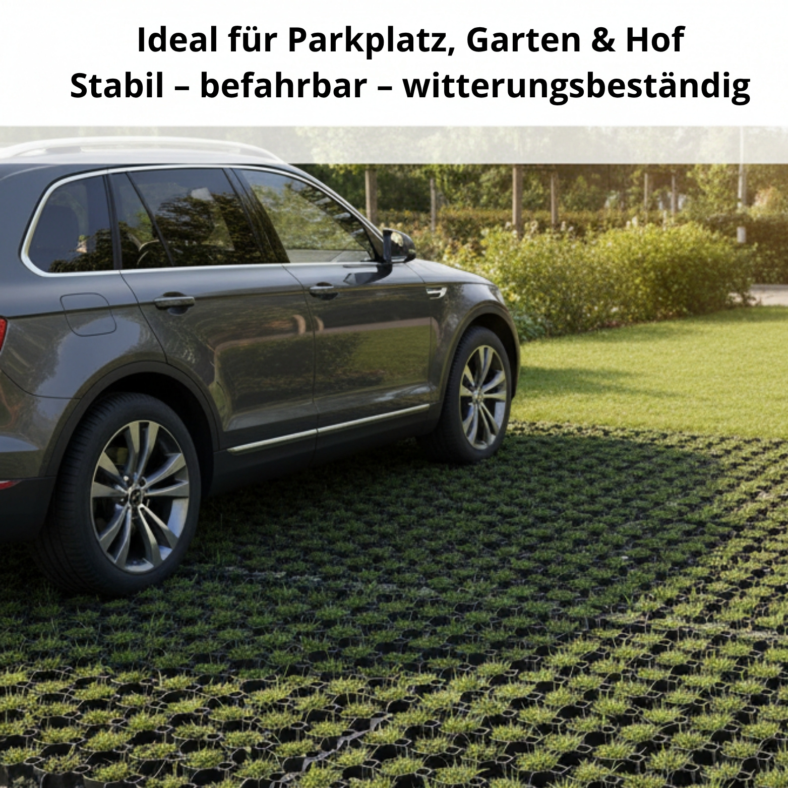 Lawn .5 M² (50pcs) Plastic Paddock Tiles Black