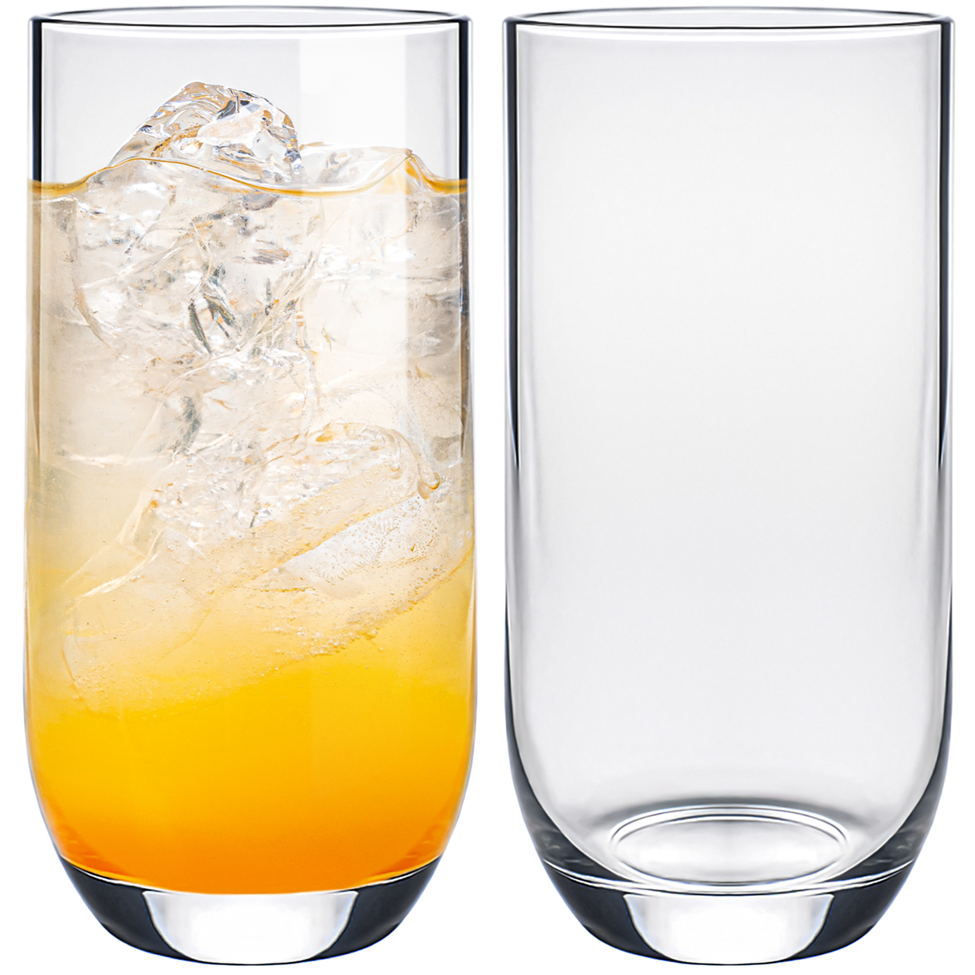 TEMU Trinkgläser 400 ml – hergestellt in Europa, elegantes & langlebiges Gläser Set aus klarem Glas, ideal für Wasser, Saft, Cocktails, Longdrinks &