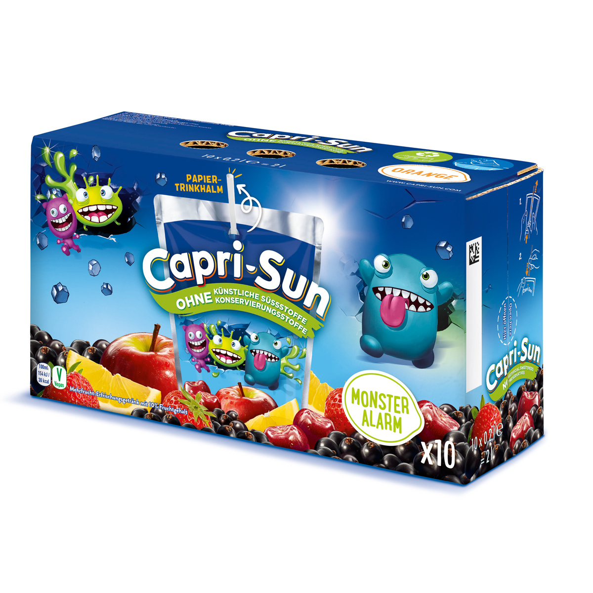 E-shop Capri Sun Monster Alarm Mehrfruchtsaft Erfrischungsgetränk 10x200ml