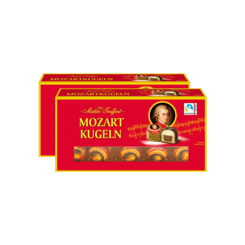 Image of Maître Truffout Mozartkugeln 200 G – Exquisite Pralines With Pistachio, Marzipan, And Nougat Fillings