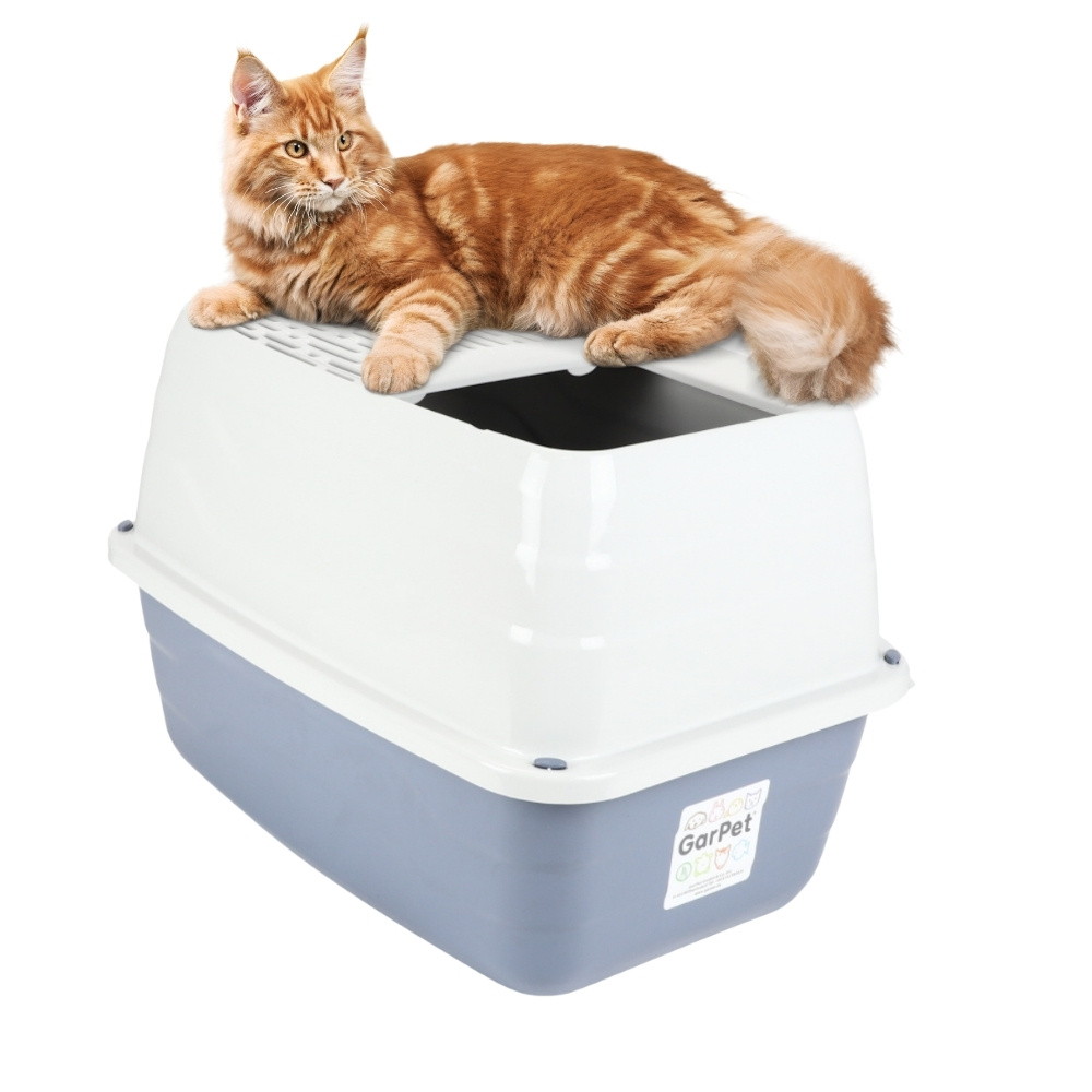 E-shop Katzenklo Katzentoilette Hoch Groß Katzenklo Hop In Katzen Klo XXL oben Einstieg Top Entry Haubentoilette