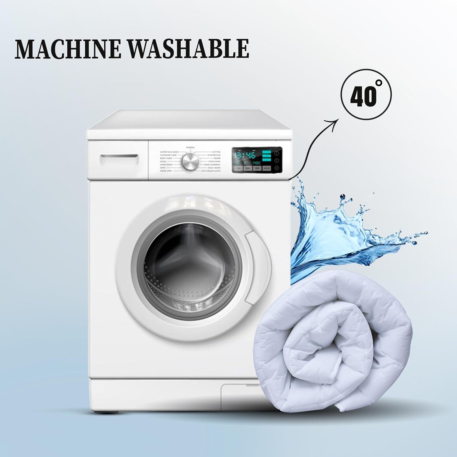 Extra Thick Mattress Topper, 10cm/4Inch Microfiber Overfill, Plush Soft Surface, Four-Corner Elastic Straps for Secure Fit, Anti-Shift & Even Weight Distribution, Fits Single/Double/King/Super King UK Beds