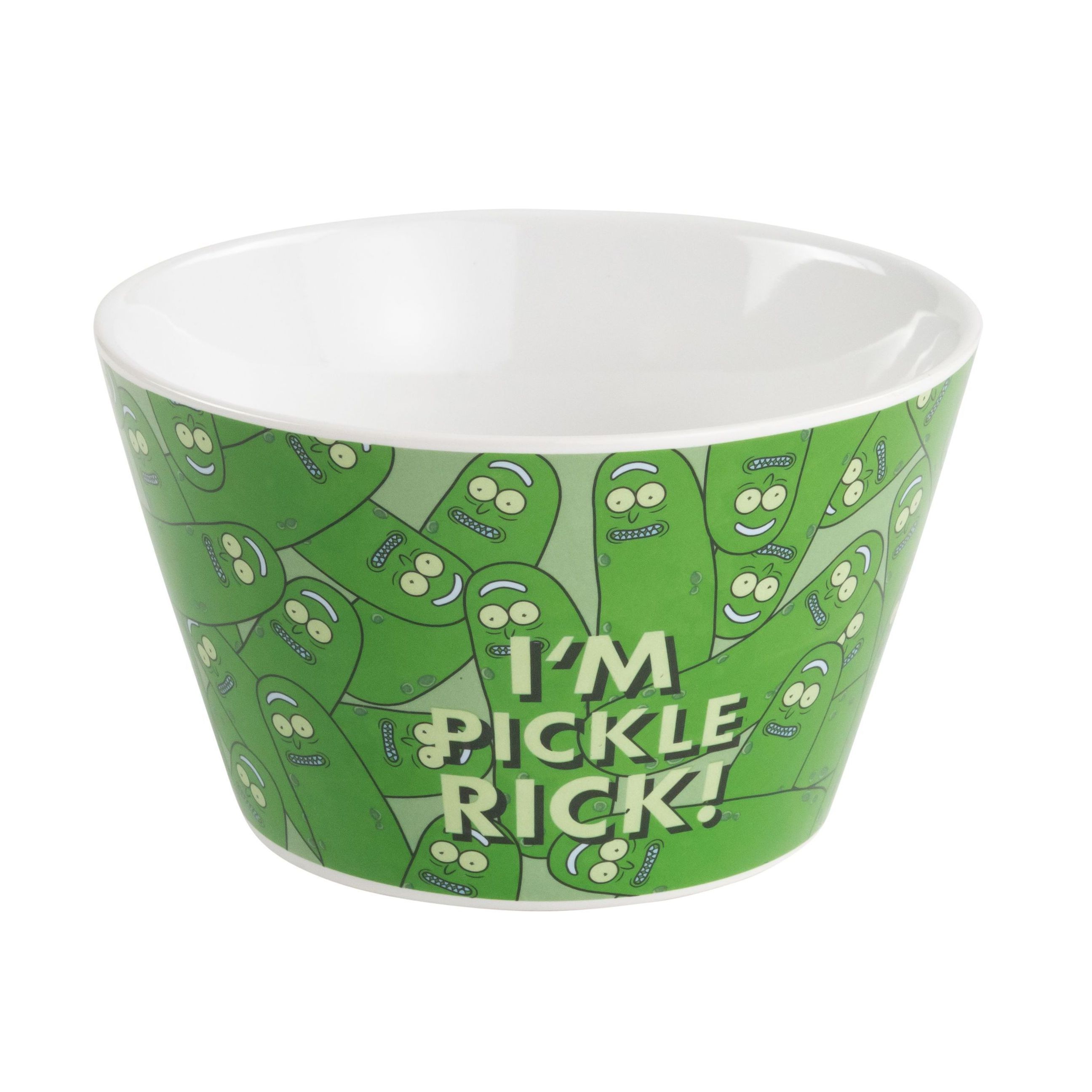 Image of Rick And Morty Bowl - I'm Pickle Rick! Cucumber Bowl, Porcelain, 500 Ml, Green