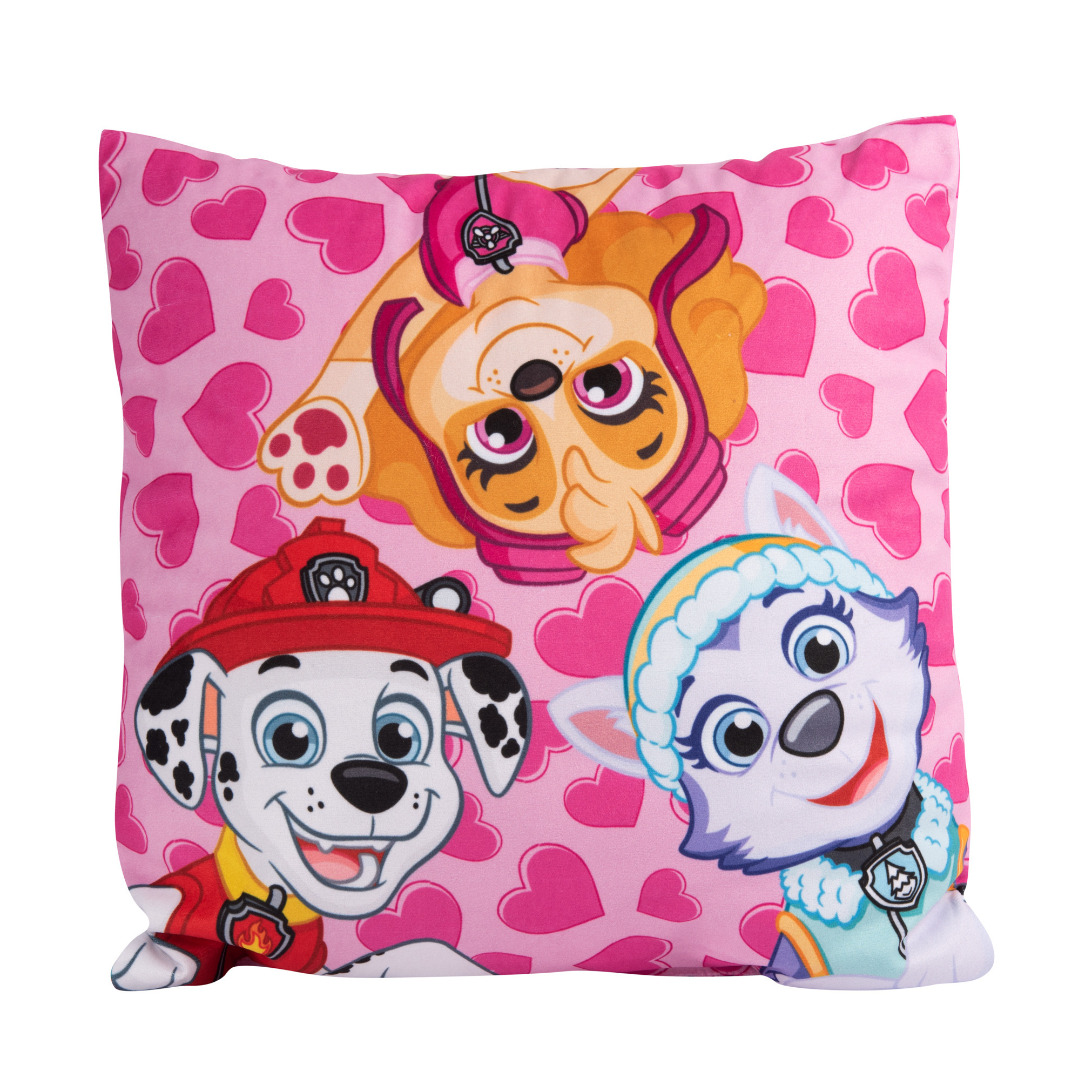 Pillow – Girl's Time – Decorative Cushion, Throw Pillow, Head Pillow, Pink, 30 X 30 Cm