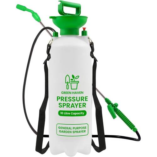 5l 10l garden pump pressure sprayer with adjustable nozzle shoulder strap manual lawn killer sprayer for plants fertiliser watering outdoor cleaning bottle