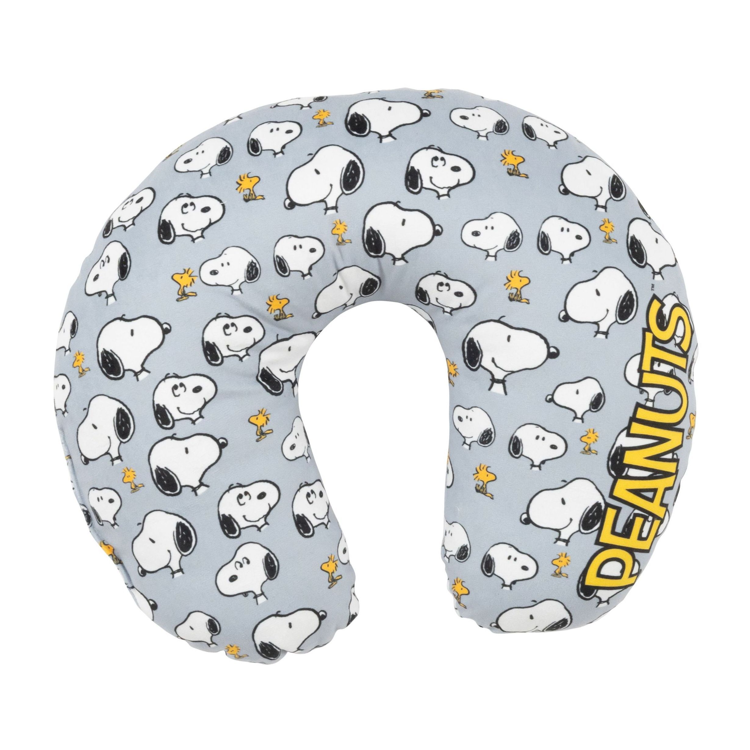 Image of The Snoopy - Travel Neck Pillow, Comfortable Travel Pillow, Neck Pillow For Car And Airplane, Grey