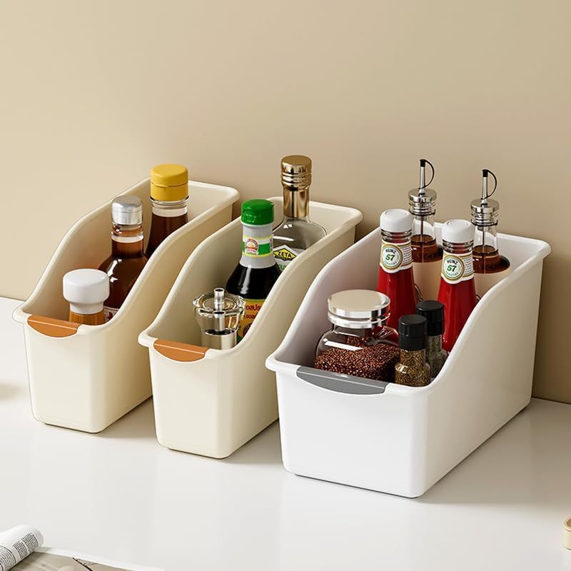 LIVHOME 6pcs Heavy-Duty Plastic Storage Baskets Set