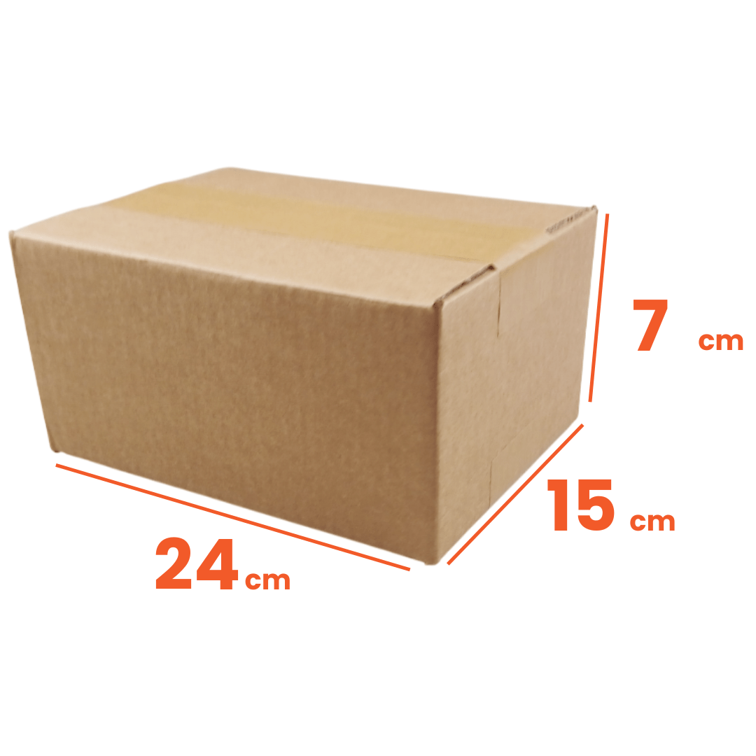 TEMU Cardboard Boxes 24x15 Cm - Height From 5 To 20 Cm: Set Of 10 Pieces, Single Wave - Small Boxes For Shipping, Packaging, E-commerce, Gifts -