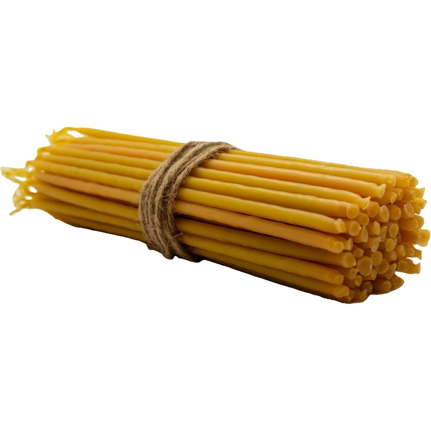 Image of Orthodox Beeswax Church Candles – 55-piece Set | 20cm Long, 5.0mm Diameter | Handcrafted Candles For , Meditation & Home Altar – Natural Honey Scent, -free, 50-min