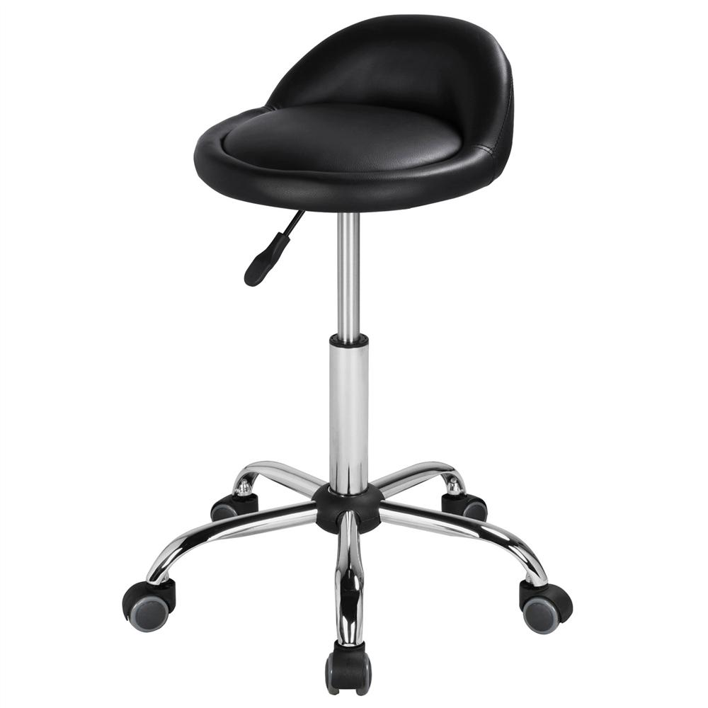 E-shop Costoffs Drehhocker Bürohocker Drehstuhl Rollhocker Arbeitshocker Praxishocker mit Rollen aus Kunstleder & Höhenverstellbar