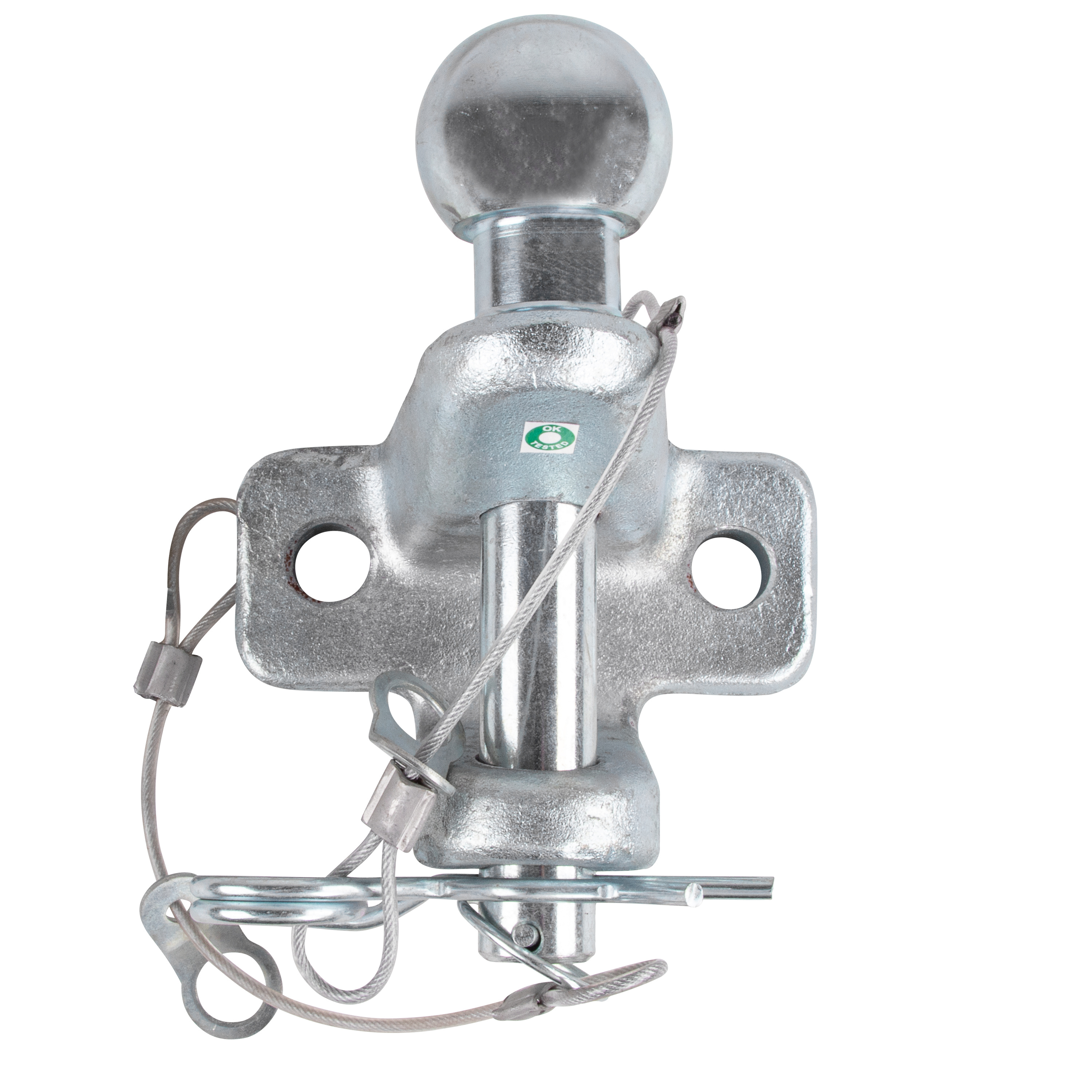 Image of Hafix Trailer Coupling Ball Head Ø 50 Mm - Universal Combination To 3.5t For Cars, Trucks, Tractors & - Towing Silver