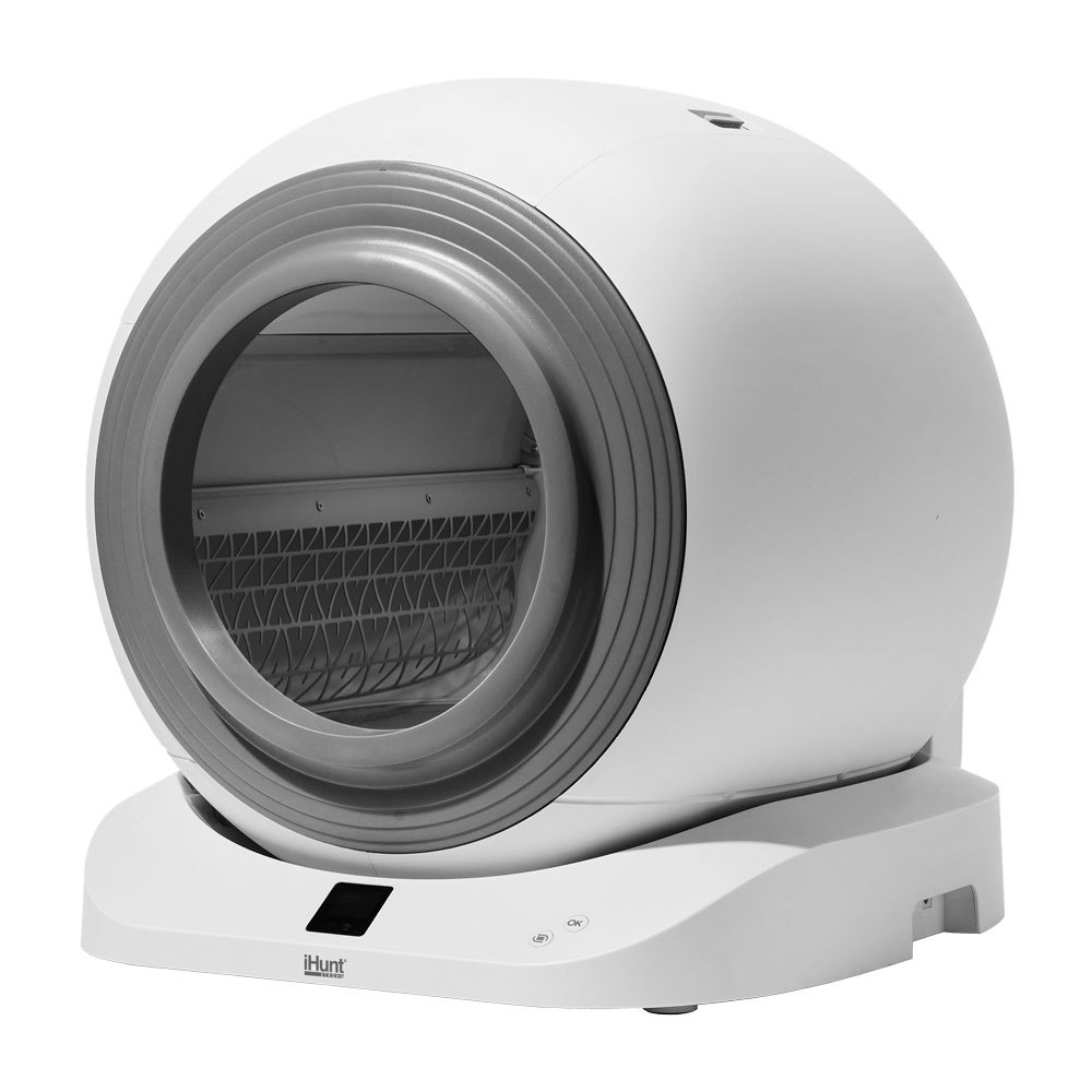 Image of Automata Ihunt Litter V5 With Deodorizing Spray For Cats, Wifi, Ion Sterilization, Weight Sensors, Auto-cleaning, Child Lock, Silent, / Ios App, Grey