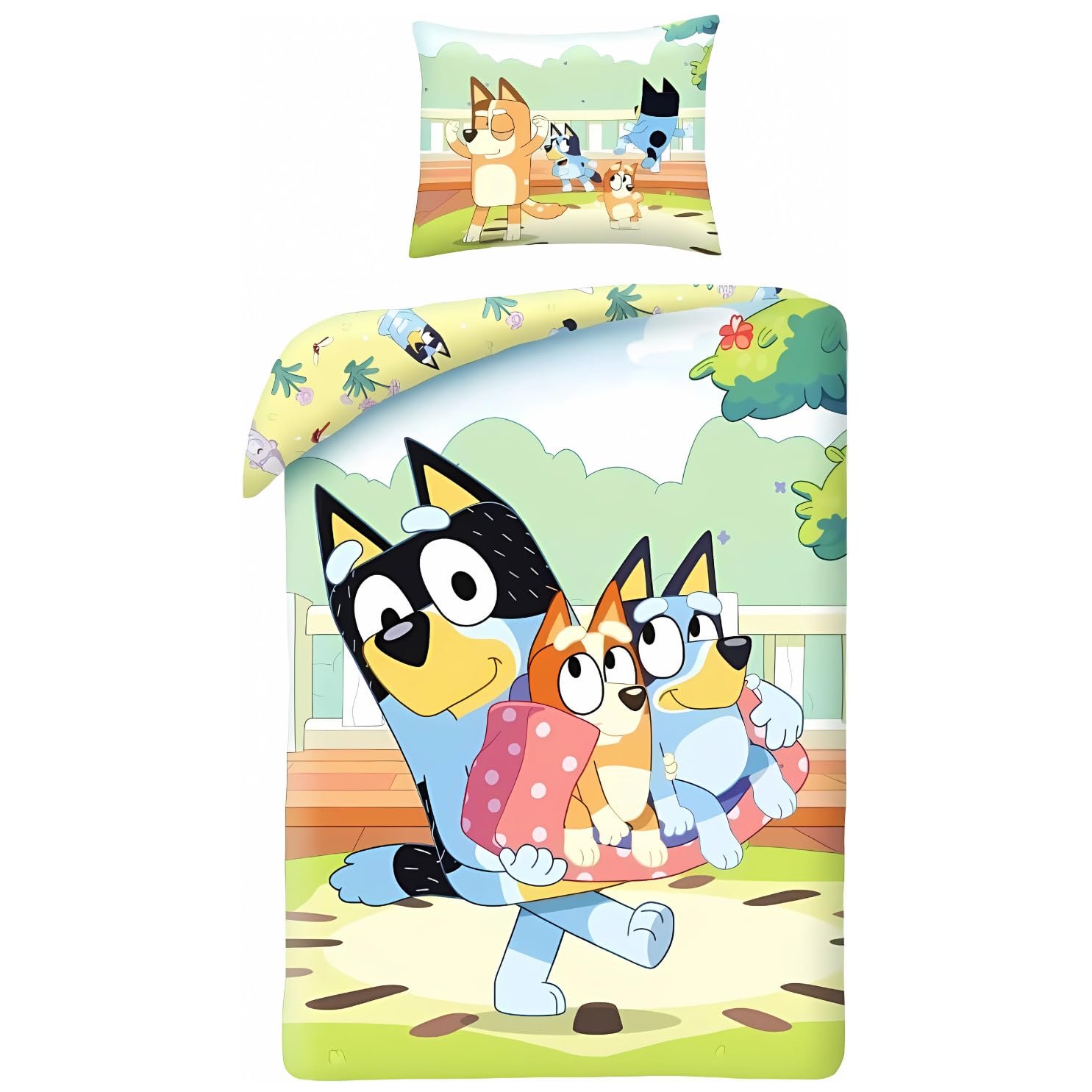 Reversible Duvet Cover Set, 140x200 Cm, Pillowcase 65x65 Cm ( Duvet Cover Set - A)