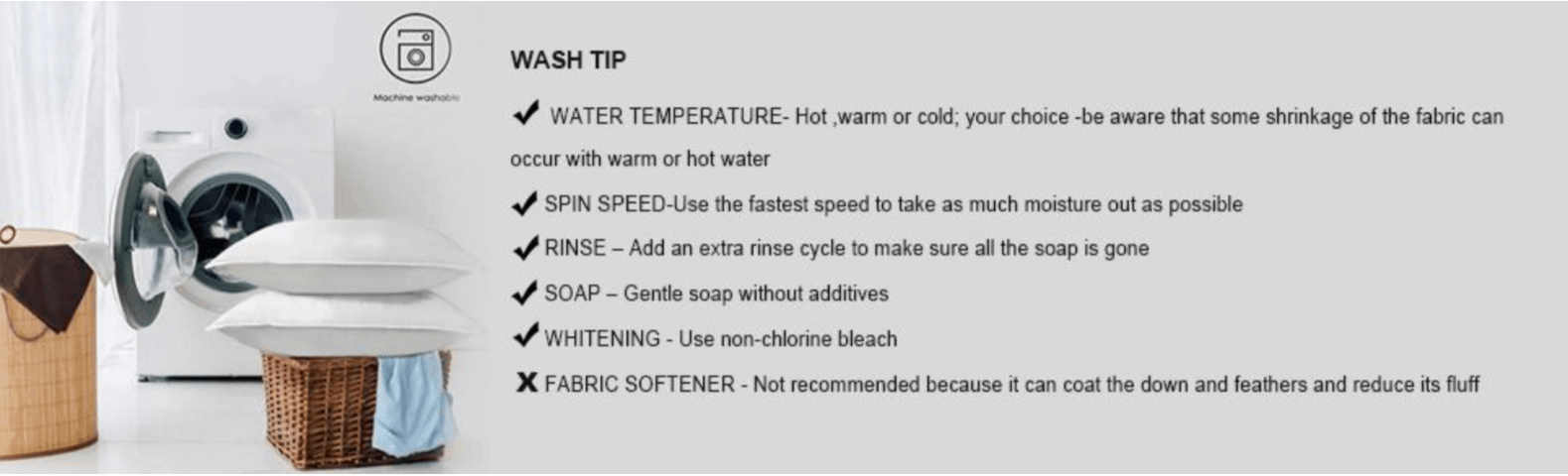 Duck Feather Pillows Pack of 1 and 2 Hotel Quality, Washable, Medium/Soft Support