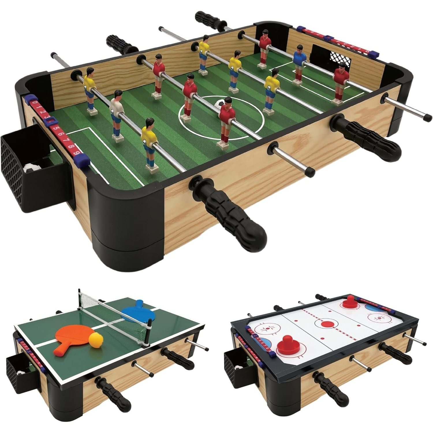 TEMU Lkh 3-in-1 Tabletop Set With Design – Compact Multi-surface Density Board With Interchangeable Tabletop Panels And Accessories