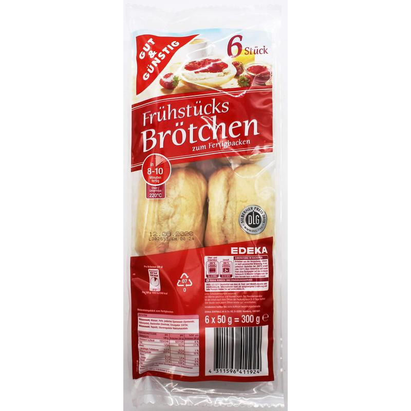 Good & Affordable Breakfast Rolls For Baking, 20-pack (20 X 300g)